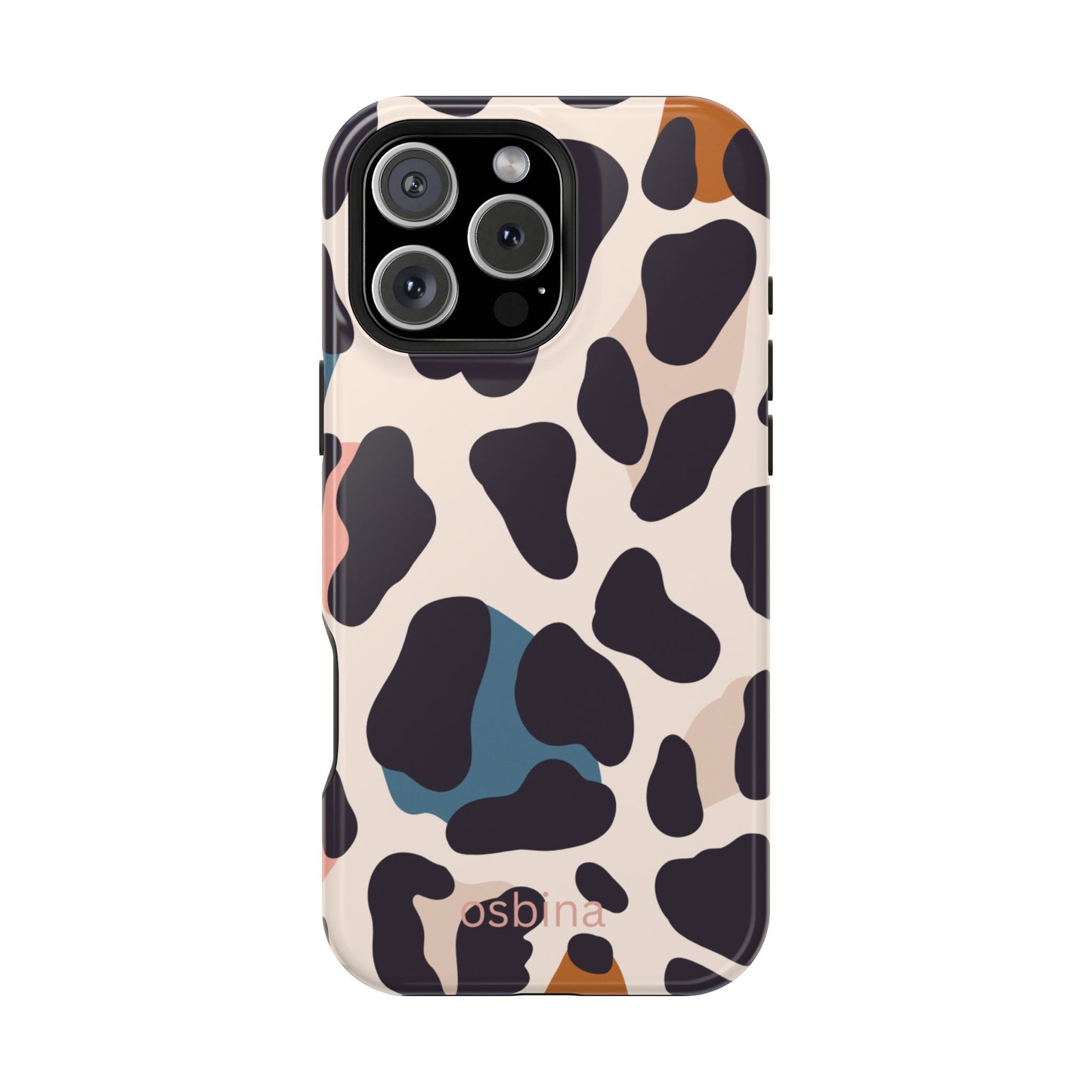 osbina | MagSafe compatible for iPhone | Leopard Luxe Color Pop Leopard Print Phone Case | Modern Muse Collection