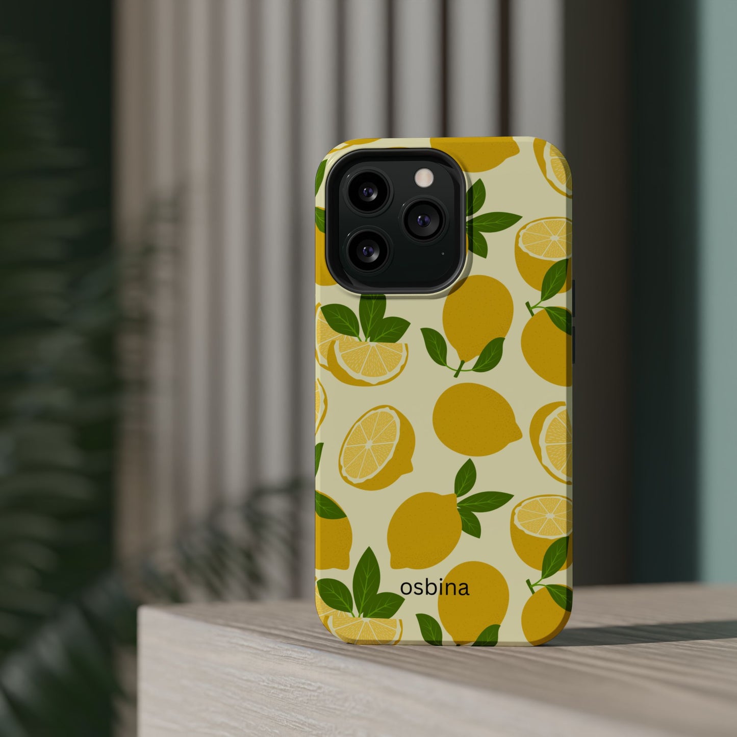 osbina | MagSafe compatible for iPhone | Limoncello Lemon Phone Case | Modern Muse Collection