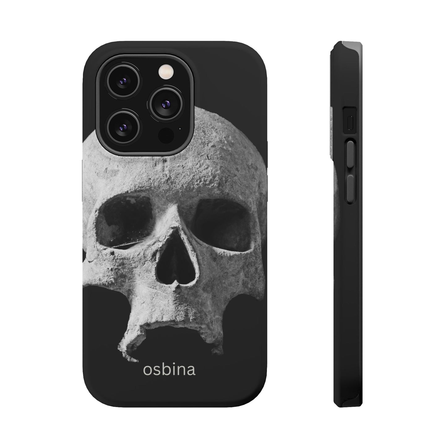 osbina | MagSafe compatible for iPhone | White Skull Phone Case | Season Collective Collection