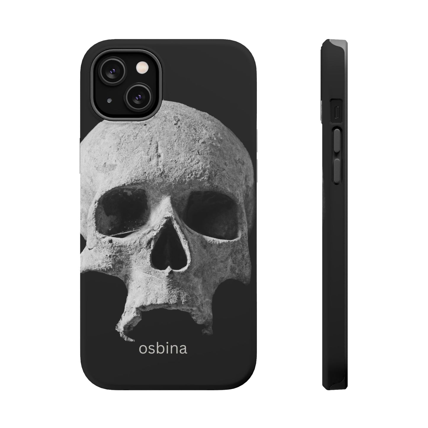 osbina | MagSafe compatible for iPhone | White Skull Phone Case | Season Collective Collection