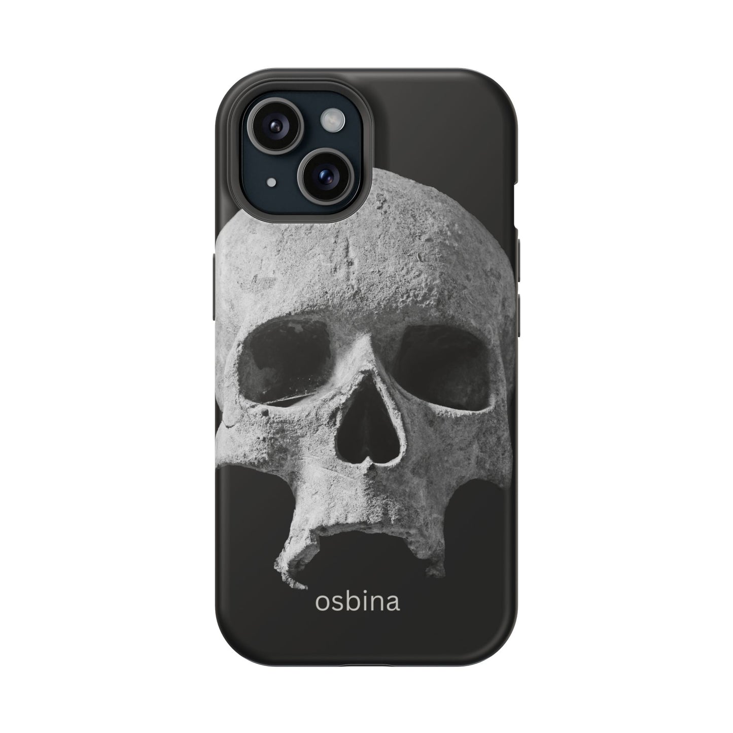 osbina | MagSafe compatible for iPhone | White Skull Phone Case | Season Collective Collection