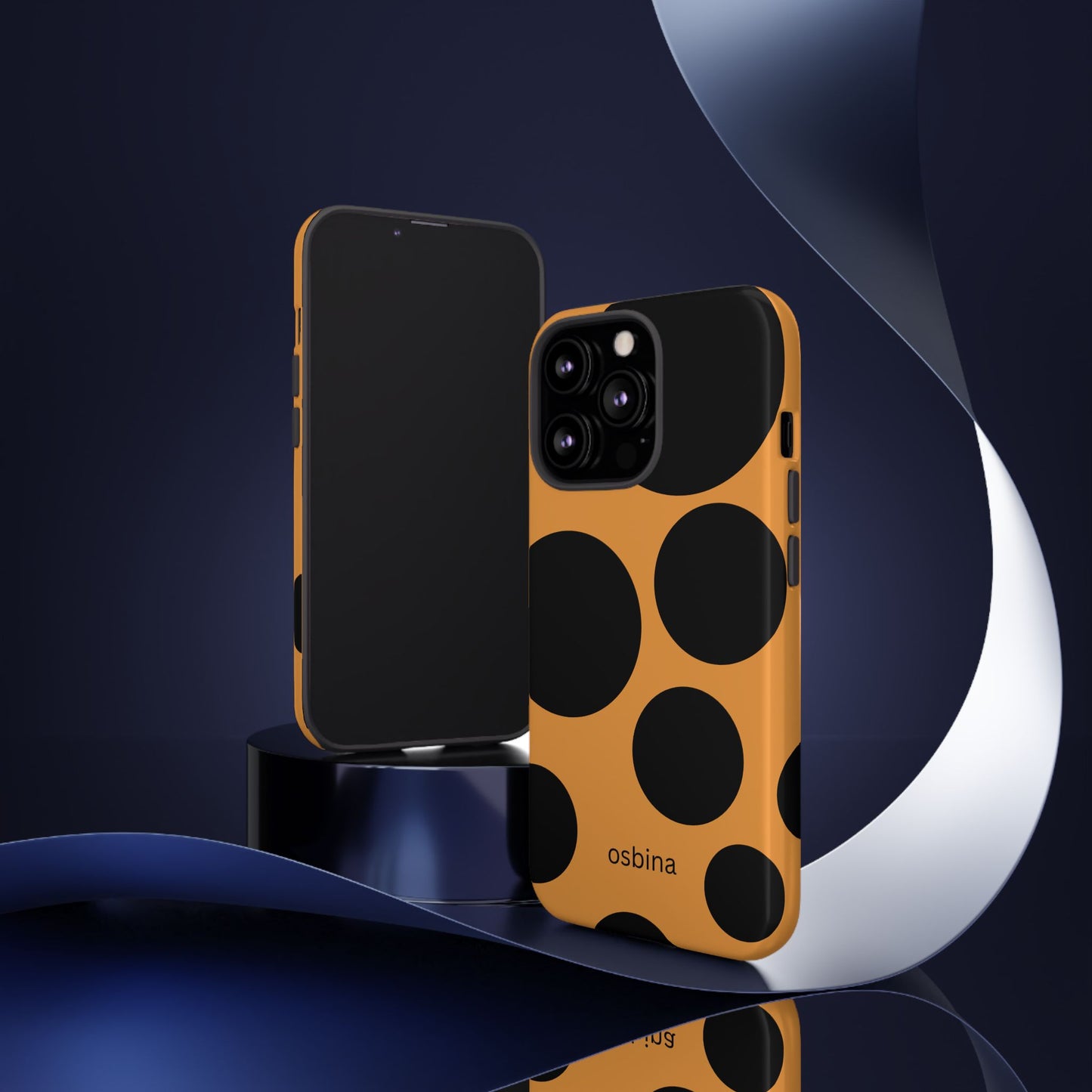 osbina | The Bubble Statement Case in Orange + Black | The Season Collective