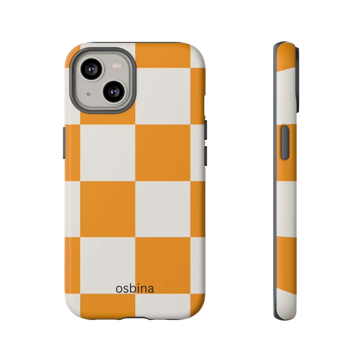 osbina | Check You Out — The Orange + White Check Case | The Season Collective