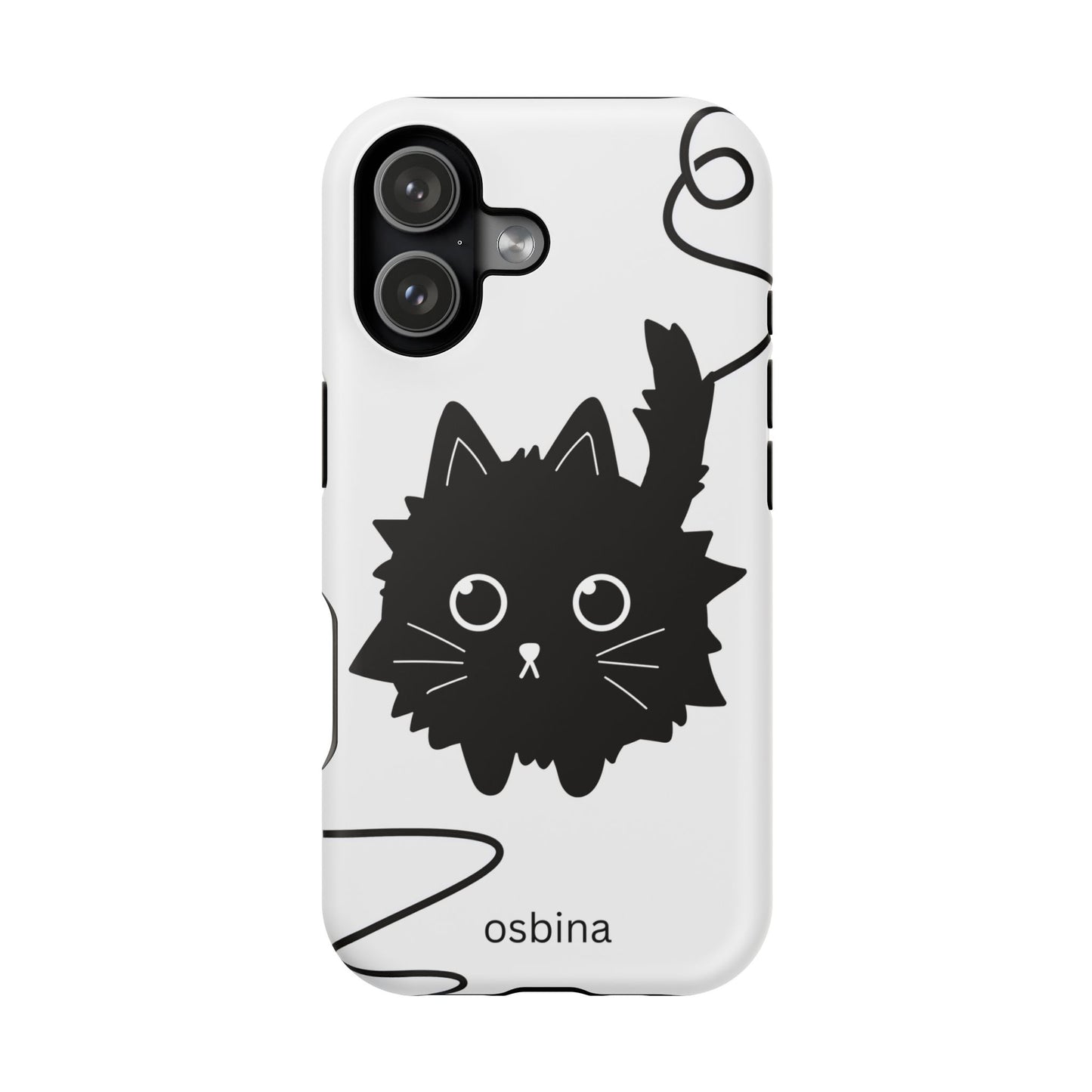 osbina | MagSafe compatible for iPhone | Midnight Couture Cat Phone Case | Season Collective Collection