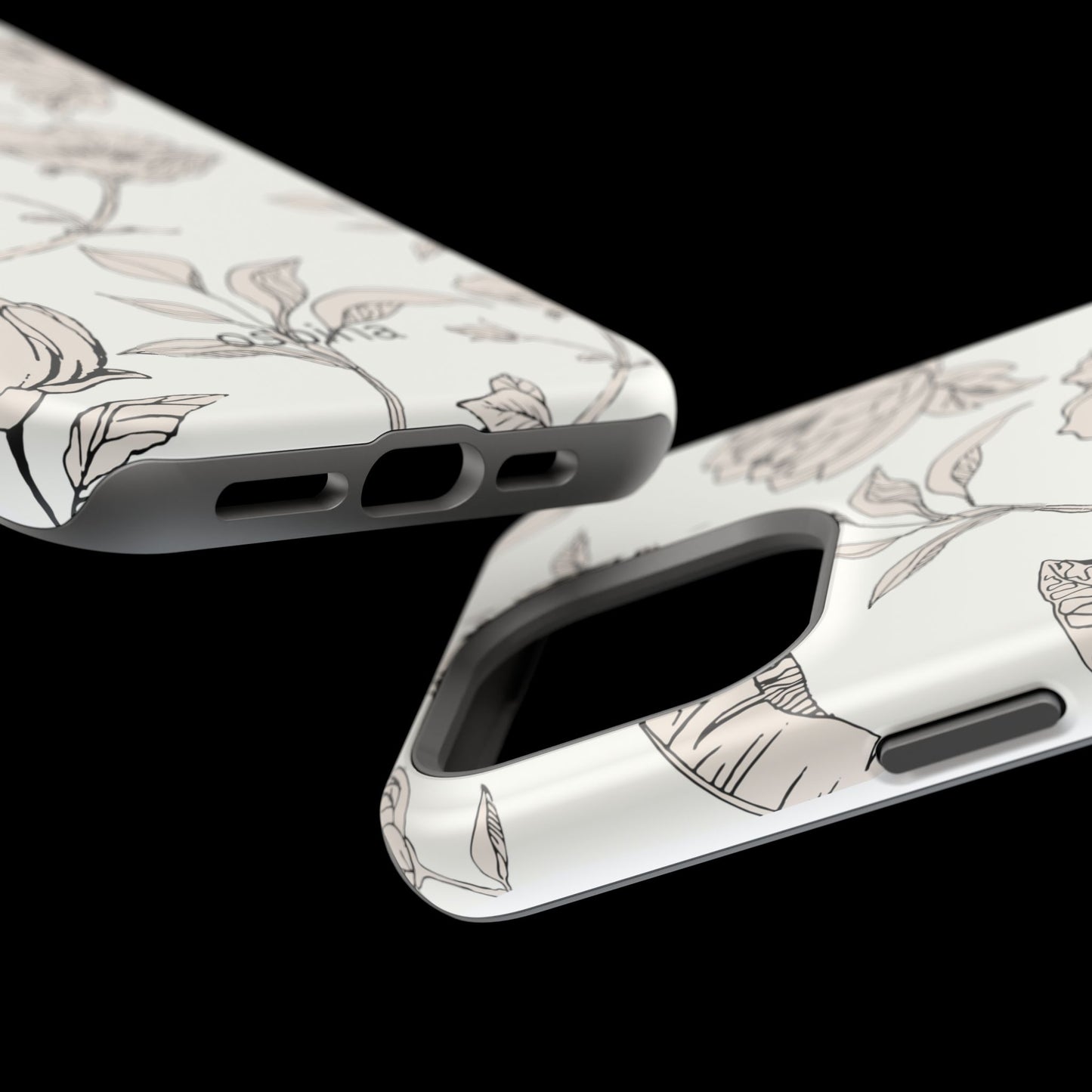 osbina | MagSafe compatible for iPhone | Silhouette Bloom Phone Case | Modern Muse Collection
