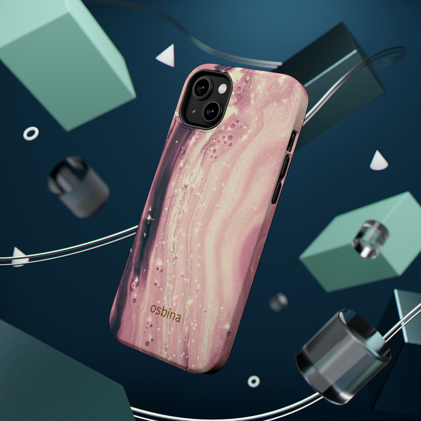 osbina | MagSafe compatible for iPhone | The Amethyst Glow Phone Case | Modern Muse Collection