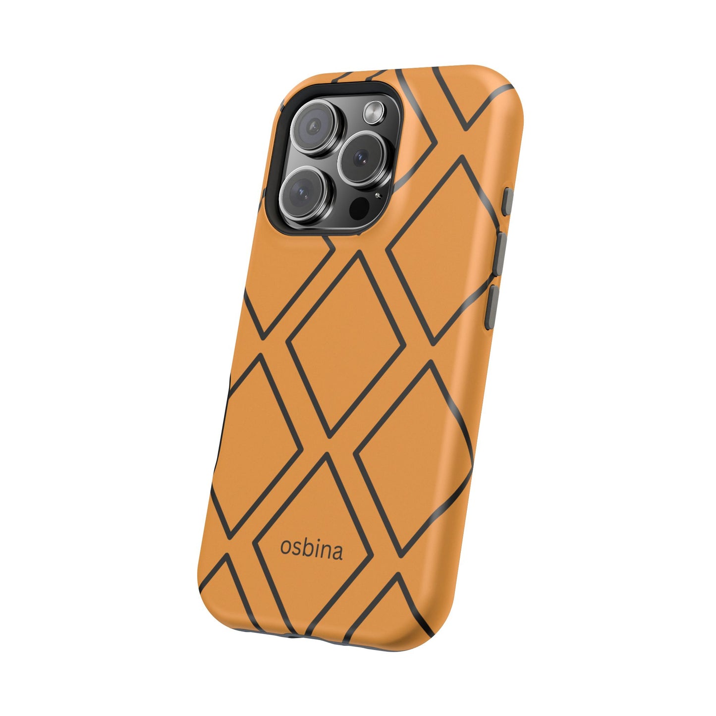 osbina | MagSafe Compatible for iPhone | Diamonds Are Your Phone’s Best Friend — The Orange + Black Diamond Case | The Season Collective
