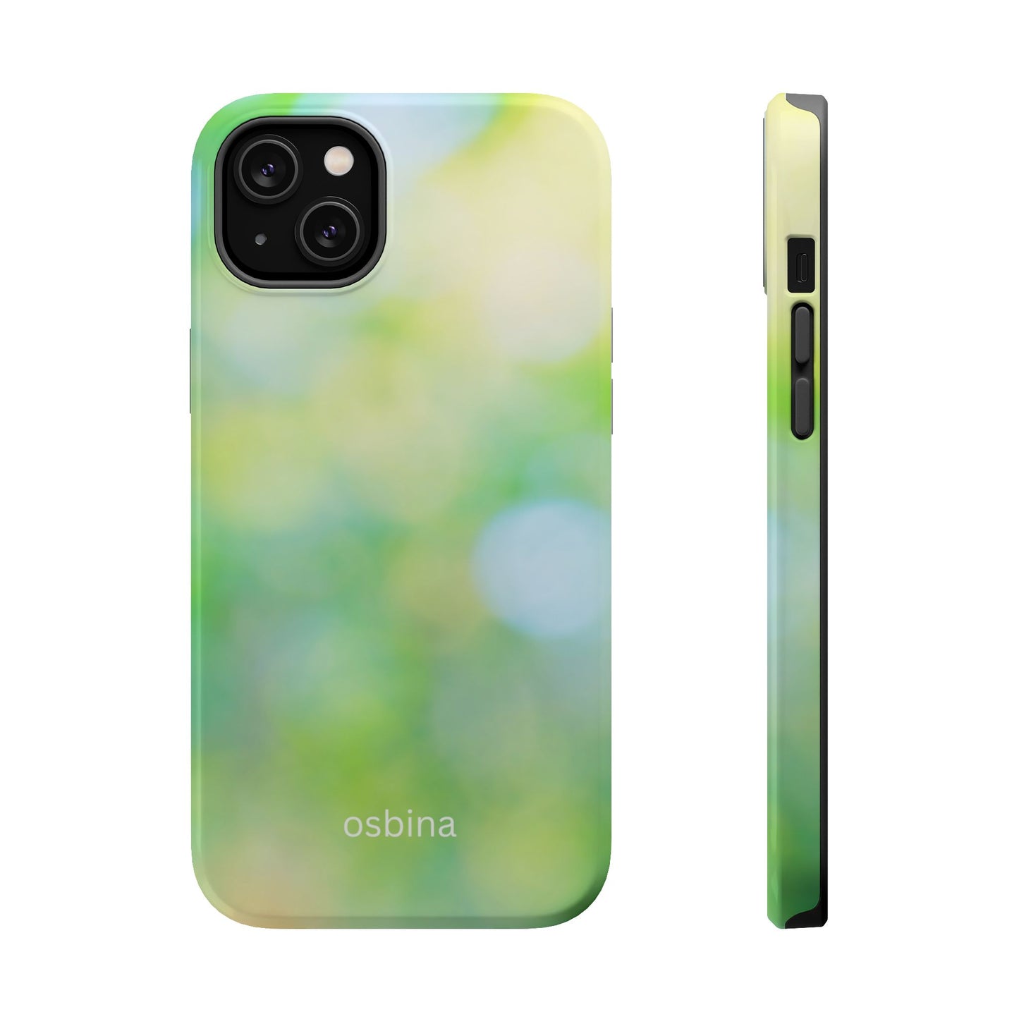 osbina | MagSafe compatible for iPhone | The Veridian Orbs Phone Case | Color Edit Collection