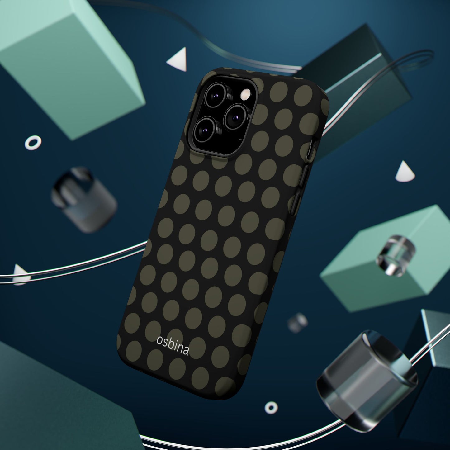 osbina | MagSafe compatible for iPhone | Onyx Chic Phone Case | Modern Muse Collection