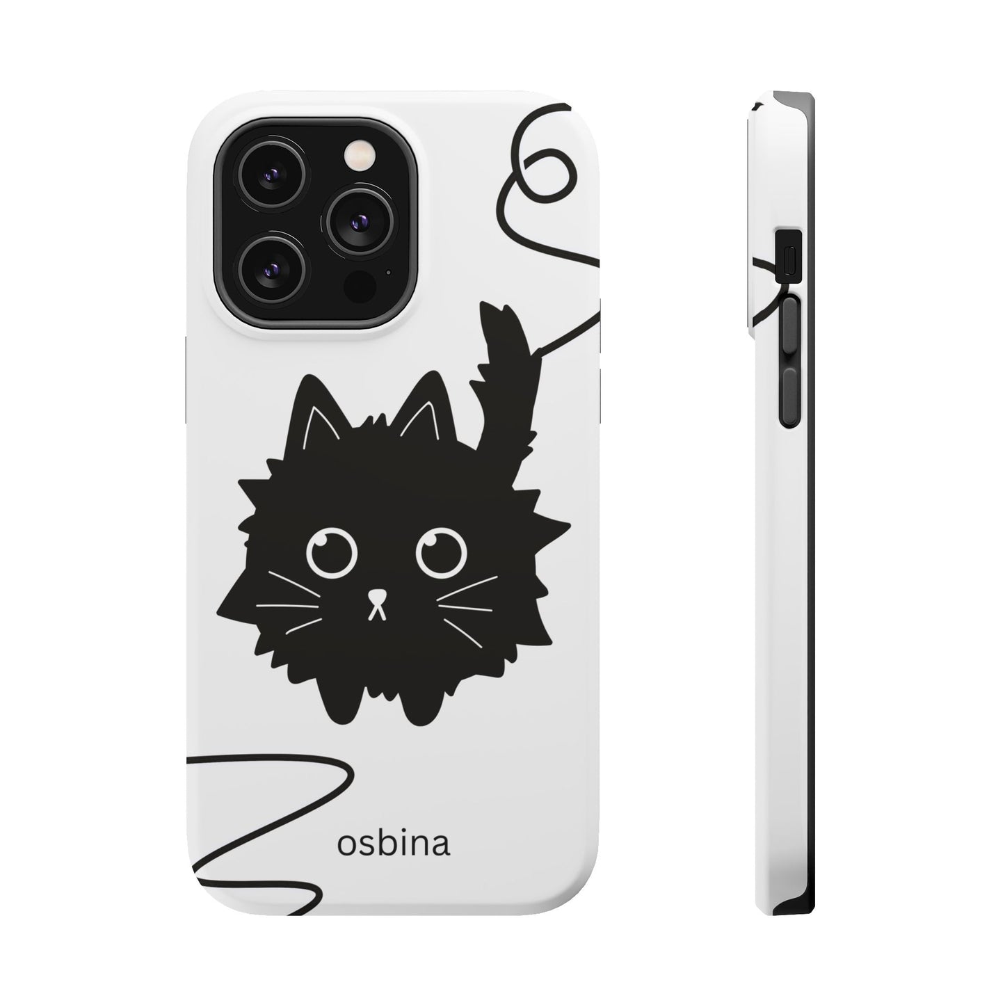 osbina | MagSafe compatible for iPhone | Midnight Couture Cat Phone Case | Season Collective Collection