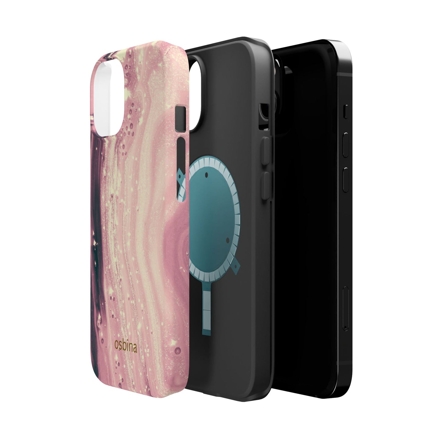 osbina | MagSafe compatible for iPhone | The Amethyst Glow Phone Case | Modern Muse Collection