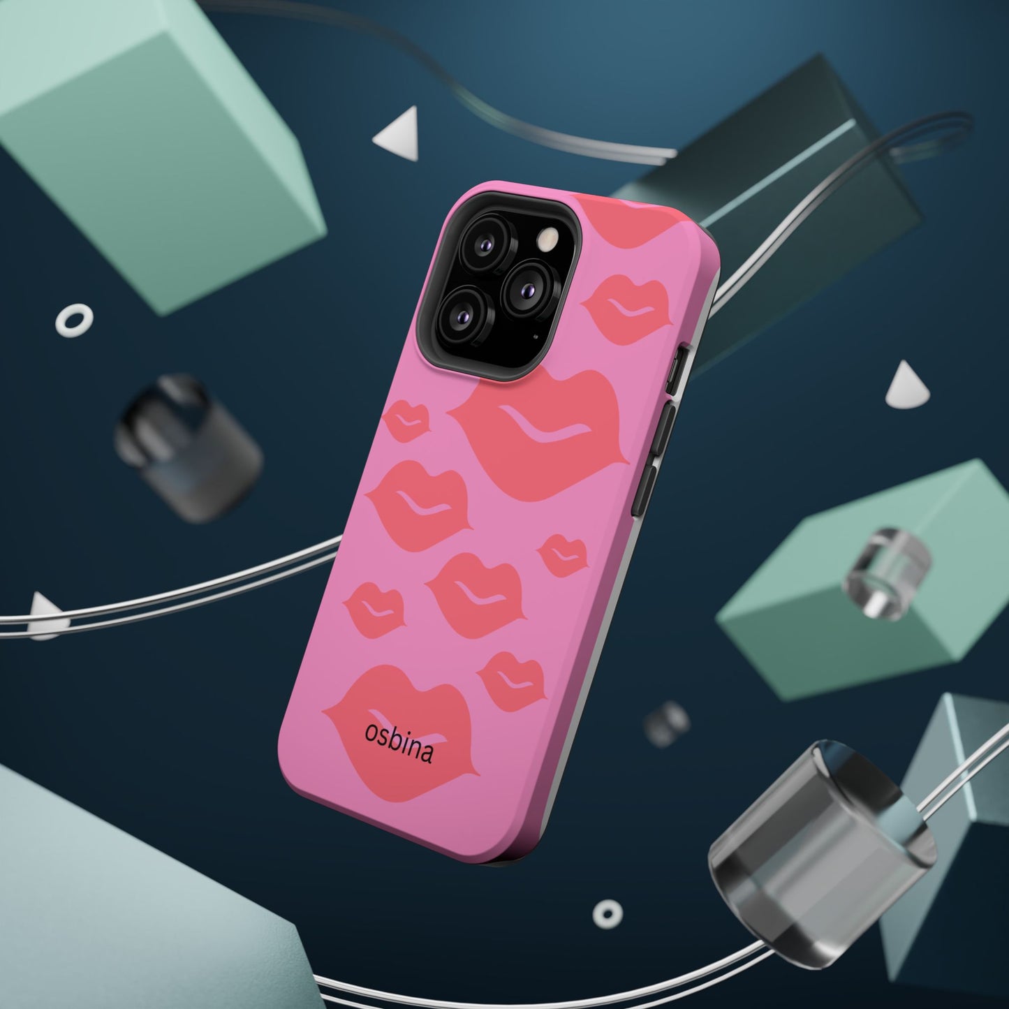 osbina | MagSafe compatible for iPhone | Besos Hot Lips Phone Case | Modern Muse Collection