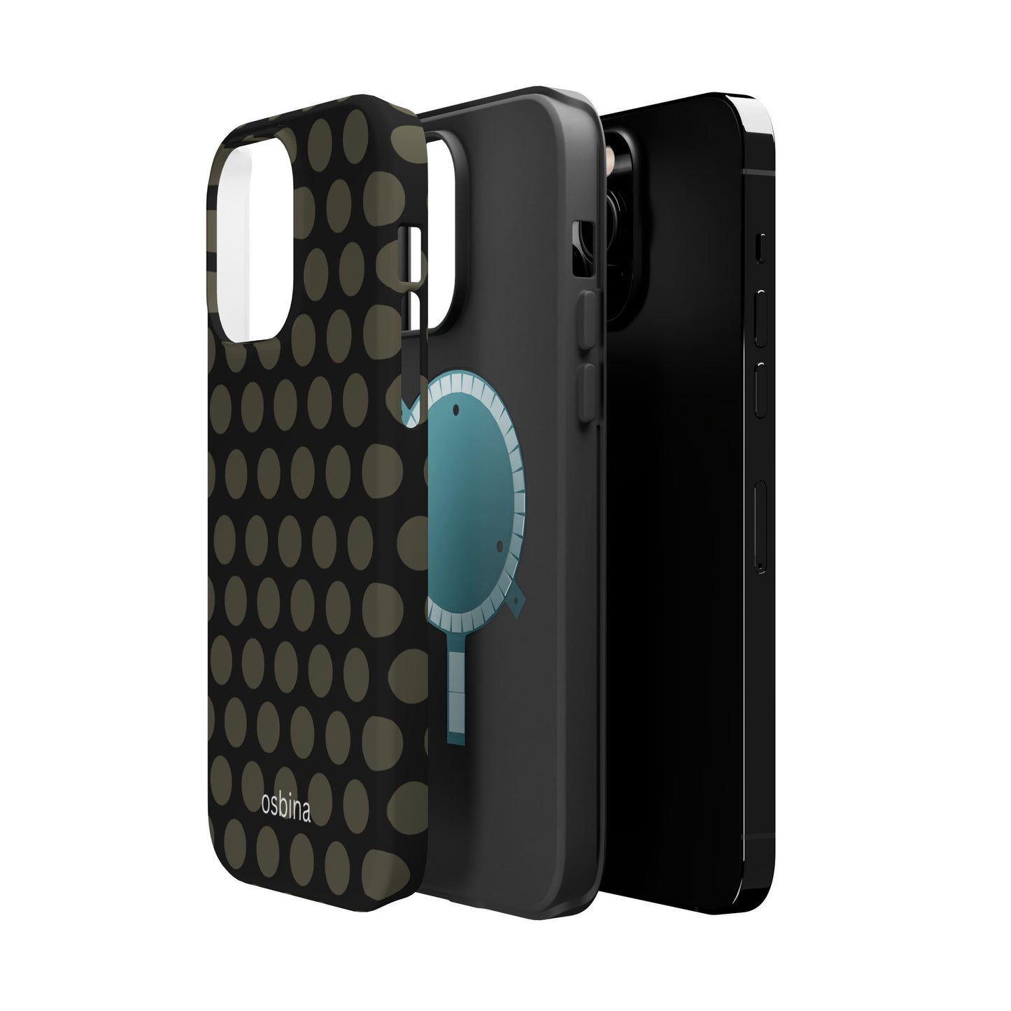 osbina | MagSafe compatible for iPhone | Onyx Chic Phone Case | Modern Muse Collection