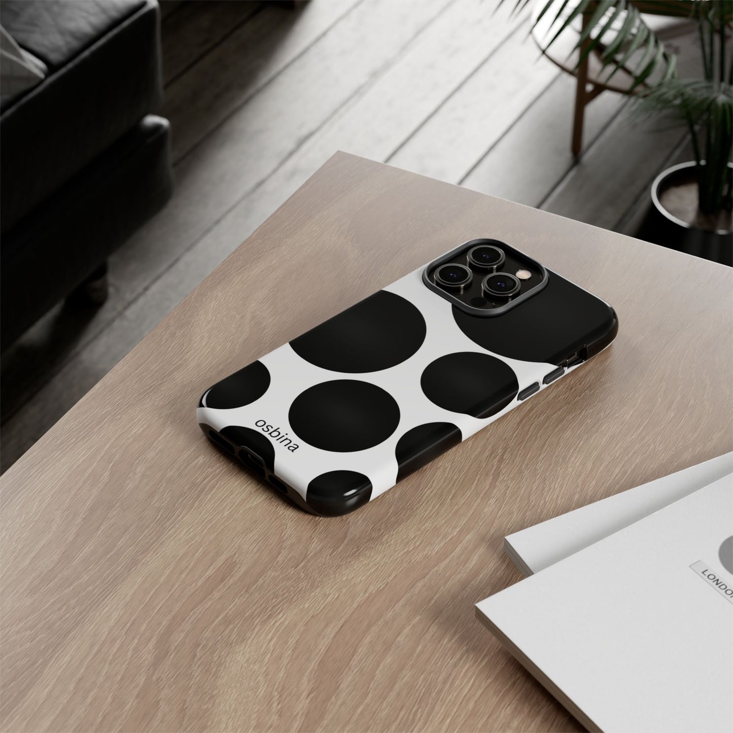 osbina | The Noir Bubbles Phone Case | Modern Muse Collection
