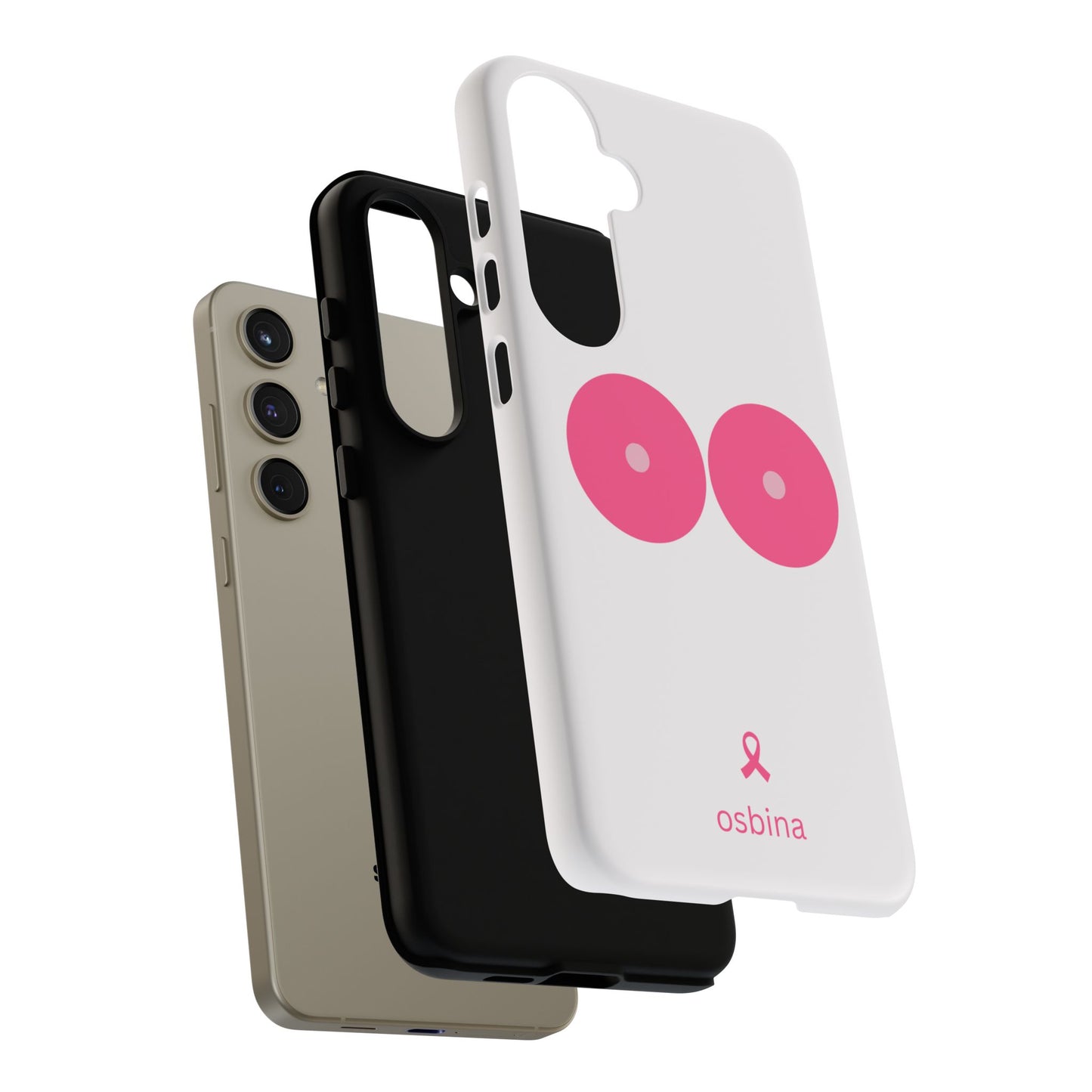 osbina | Limited Edition The Check Your Tatas Case in Light Pink + Soft Pink + Hot Pink | The Pink October Collection | Inspired By