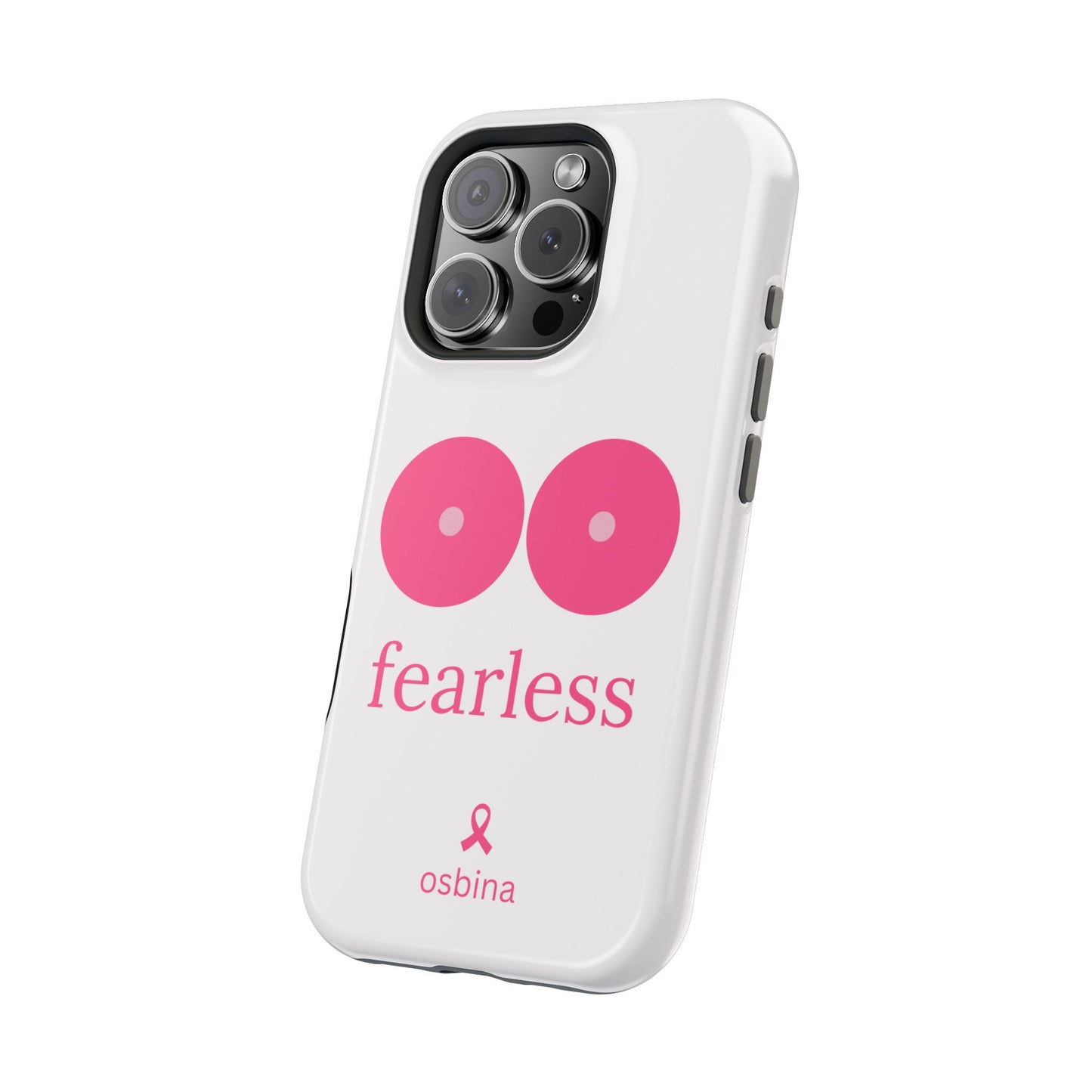 osbina | MagSafe compatible for iPhone | Limited Edition The Fearless Tatas Case in Light Pink + Soft Pink + Hot Pink | The Pink October Collection | Inspired By