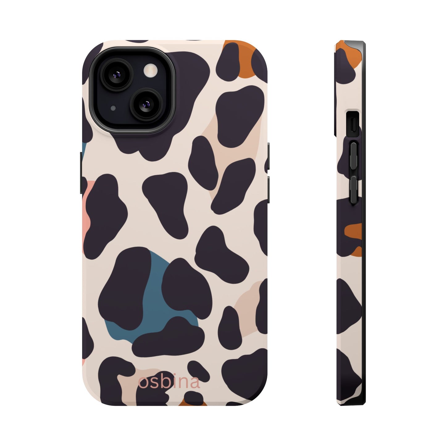 osbina | MagSafe compatible for iPhone | Leopard Luxe Color Pop Leopard Print Phone Case | Modern Muse Collection