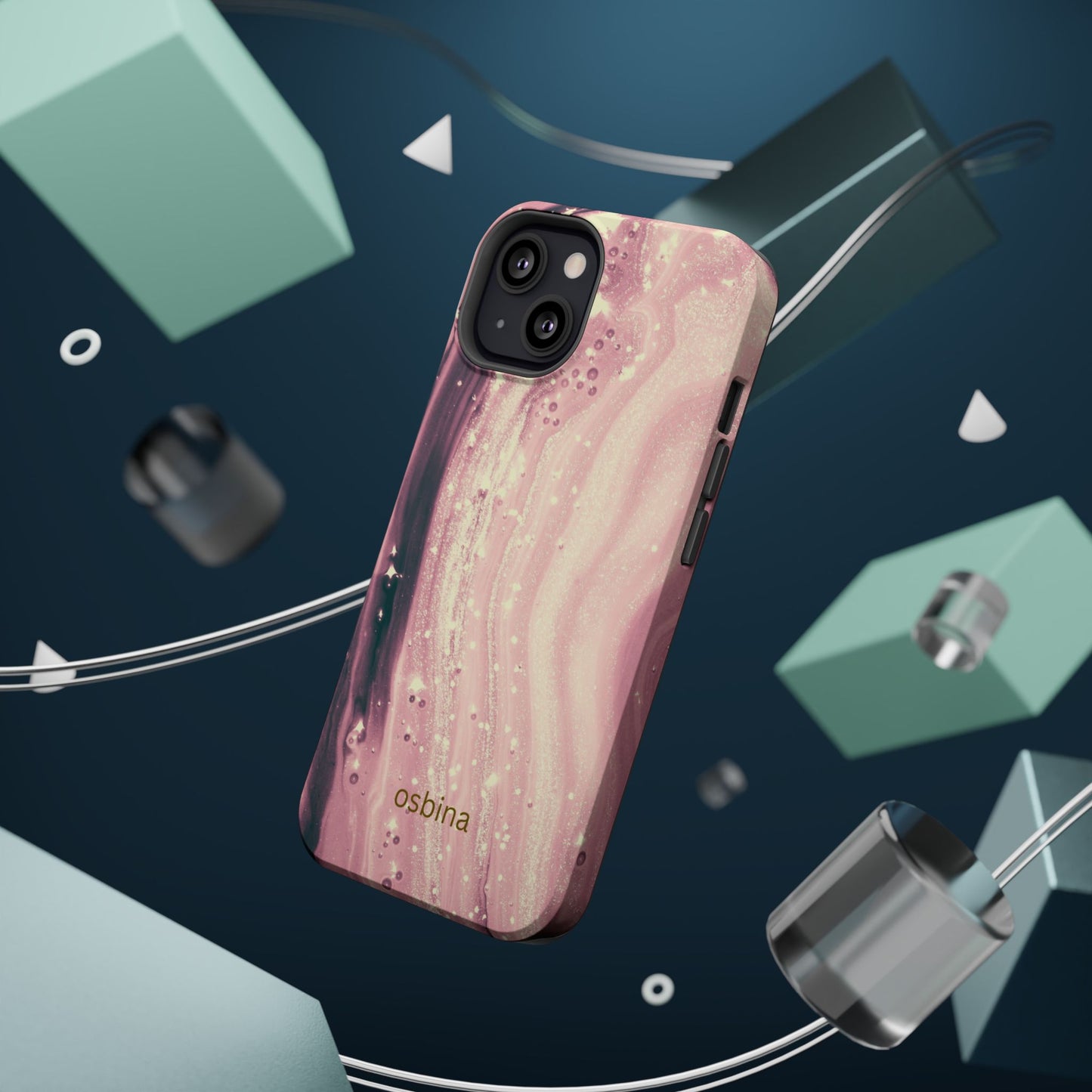 osbina | MagSafe compatible for iPhone | The Amethyst Glow Phone Case | Modern Muse Collection