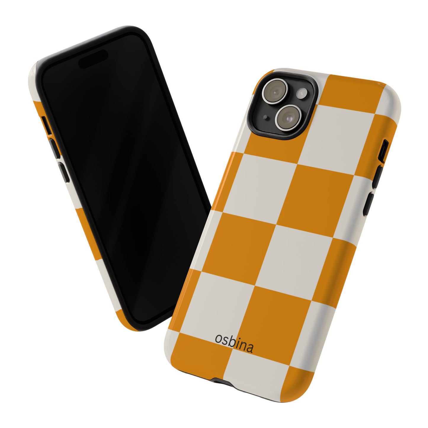 osbina | Check You Out — The Orange + White Check Case | The Season Collective