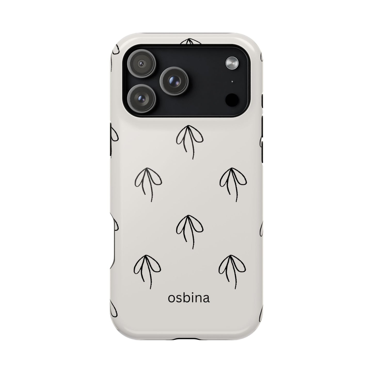 osbina | MagSafe compatible for iPhone | Linéa Flora Minimalistic Flower Phone Case | Modern Muse Collection