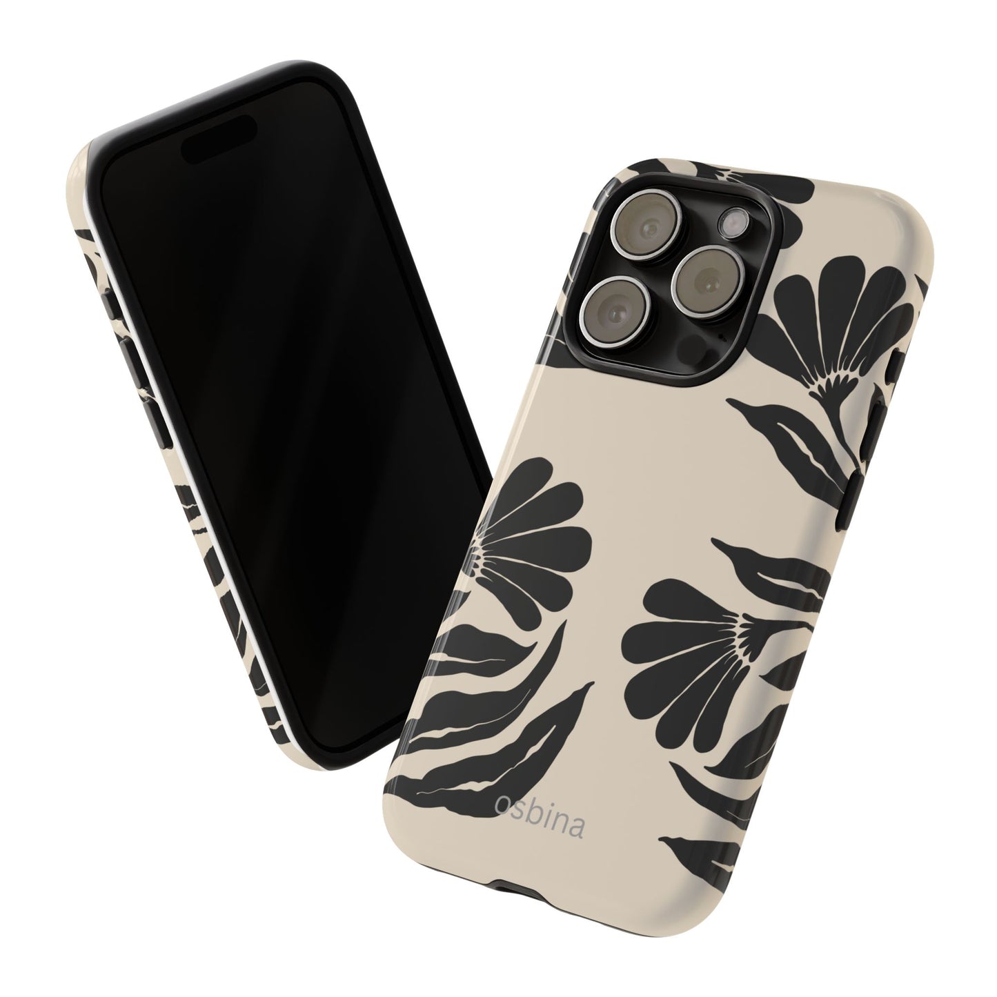osbina | Obsidian Bloom Flower Phone Case | Modern Muse Collection