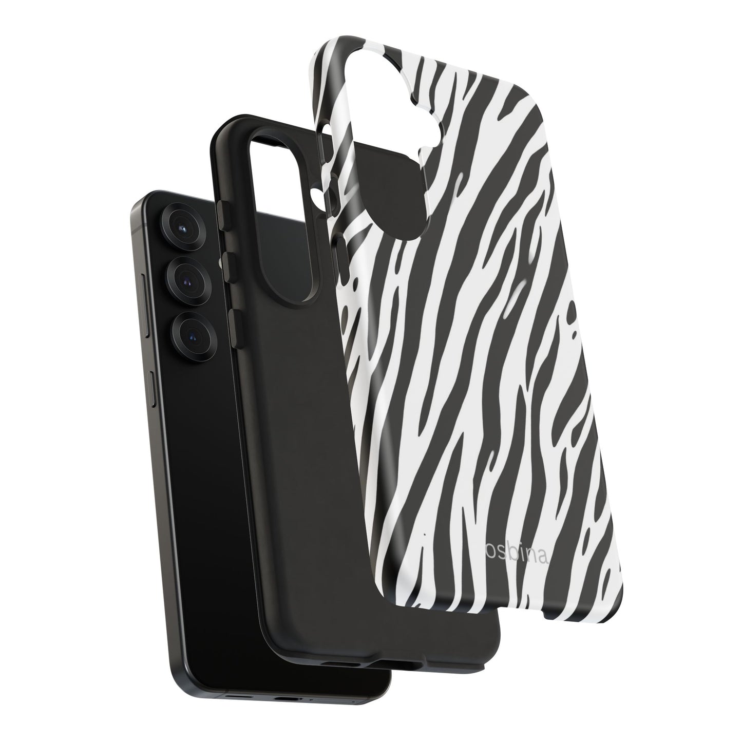 osbina | The Bengal Bold Stripe Case in White + Black | The Season Collective