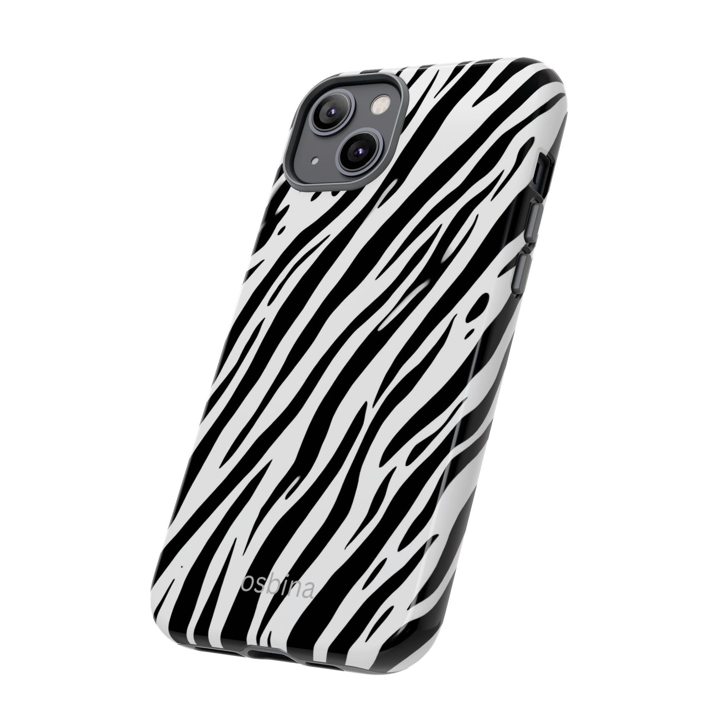 osbina | The Bengal Bold Stripe Case in White + Black | The Season Collective