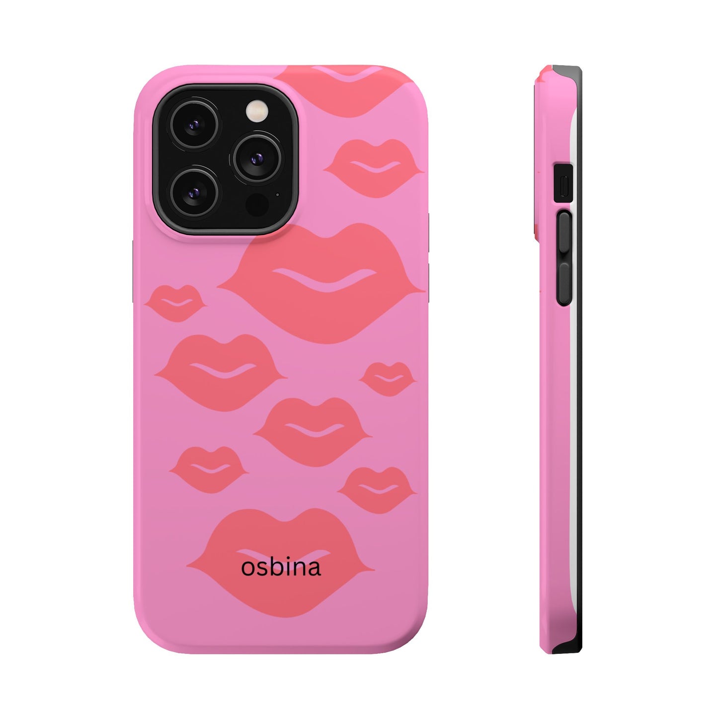 osbina | MagSafe compatible for iPhone | Besos Hot Lips Phone Case | Modern Muse Collection