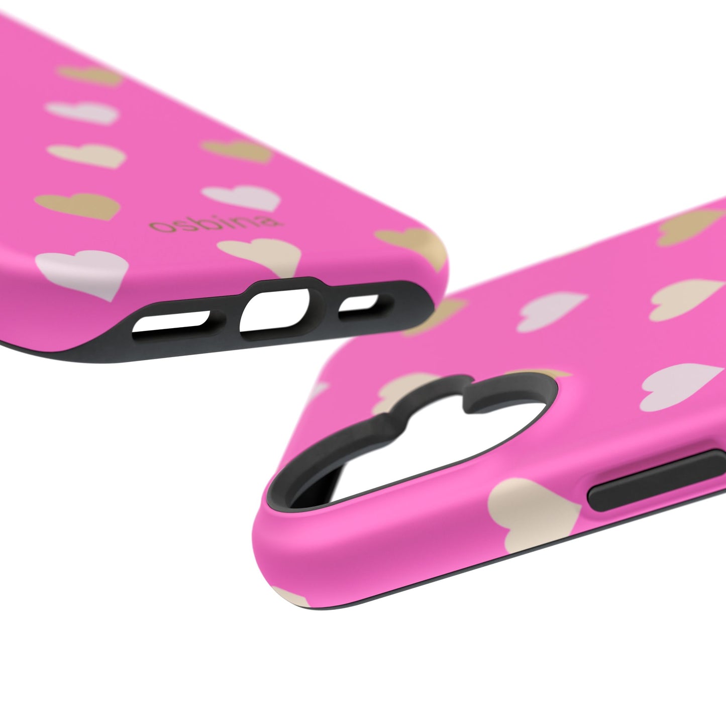 osbina | MagSafe compatible for iPhone | The Golden Hour Hearts Case | YAYOU Collection Supporting Shine Like Sable