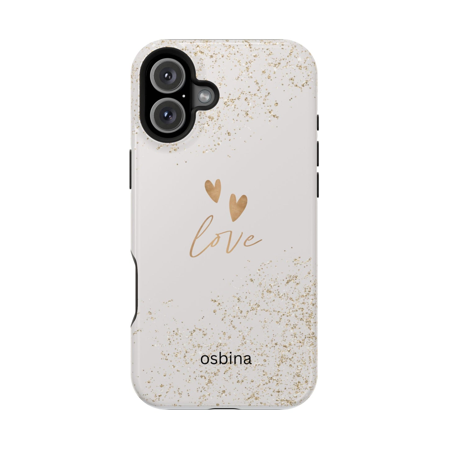 osbina | MagSafe compatible for iPhone | Golden Amour Phone Case | Modern Muse Collection