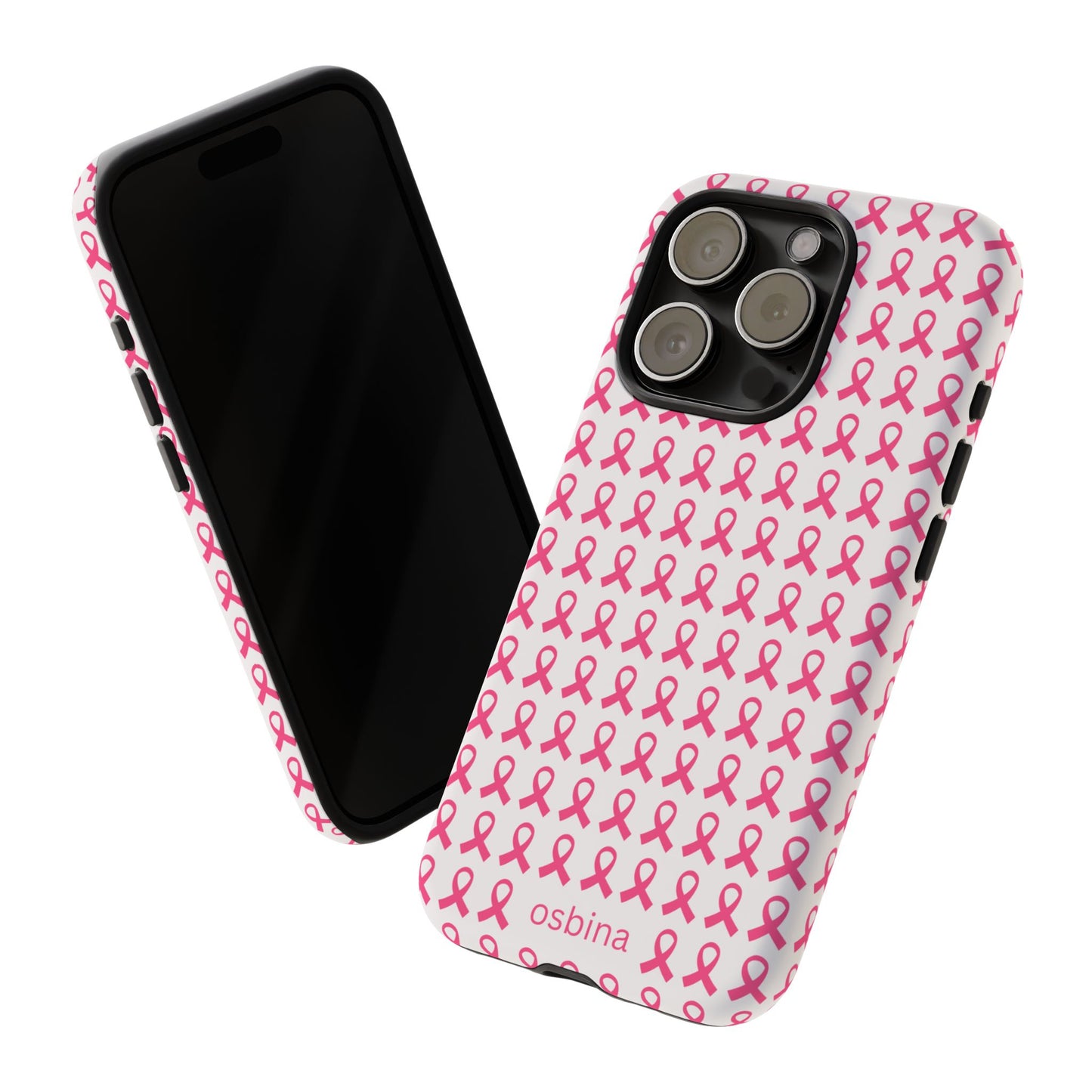 osbina | Limited Edition The Side by Side Pink Ribbon Case in Light Pink + Soft Pink + Hot Pink | The Pink October Collection | Inspired By