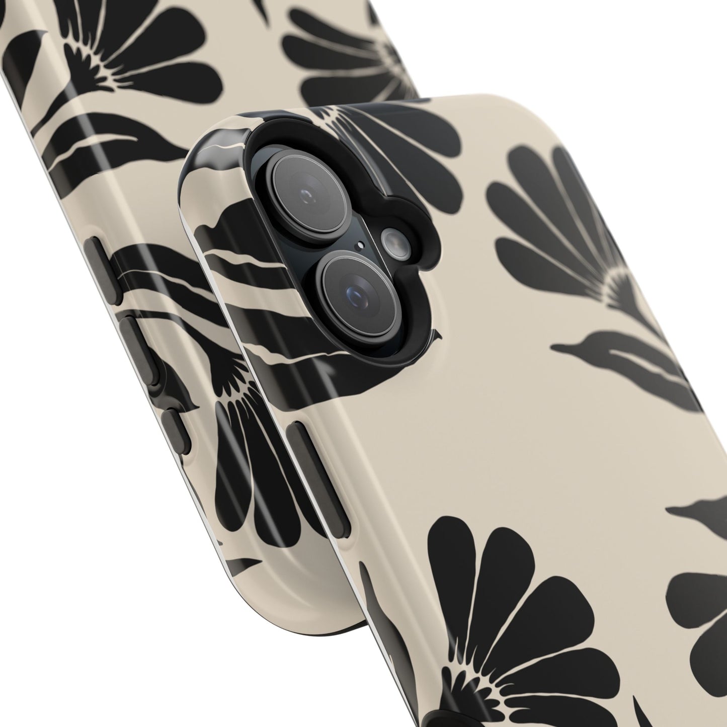osbina | MagSafe compatible for iPhone | Obsidian Bloom Flower Phone Case | Modern Muse Collection