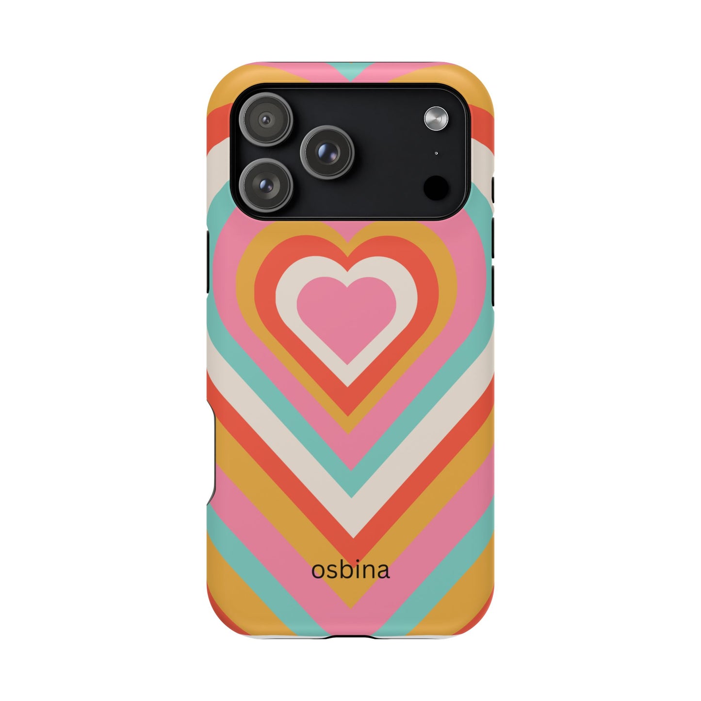 osbina | MagSafe compatible for iPhone | Heart Nouveau Phone Case | Modern Muse Collection