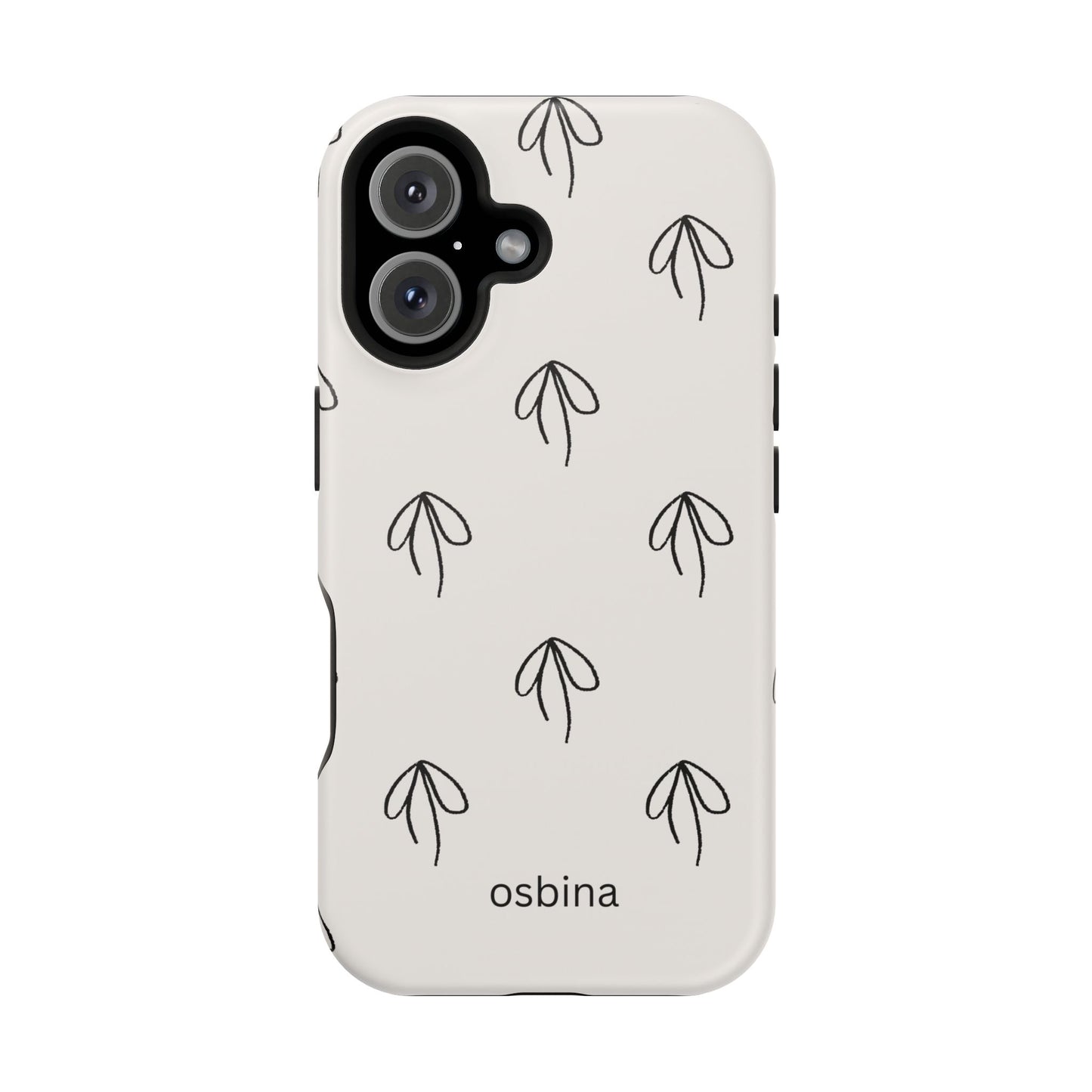 osbina | MagSafe compatible for iPhone | Linéa Flora Minimalistic Flower Phone Case | Modern Muse Collection