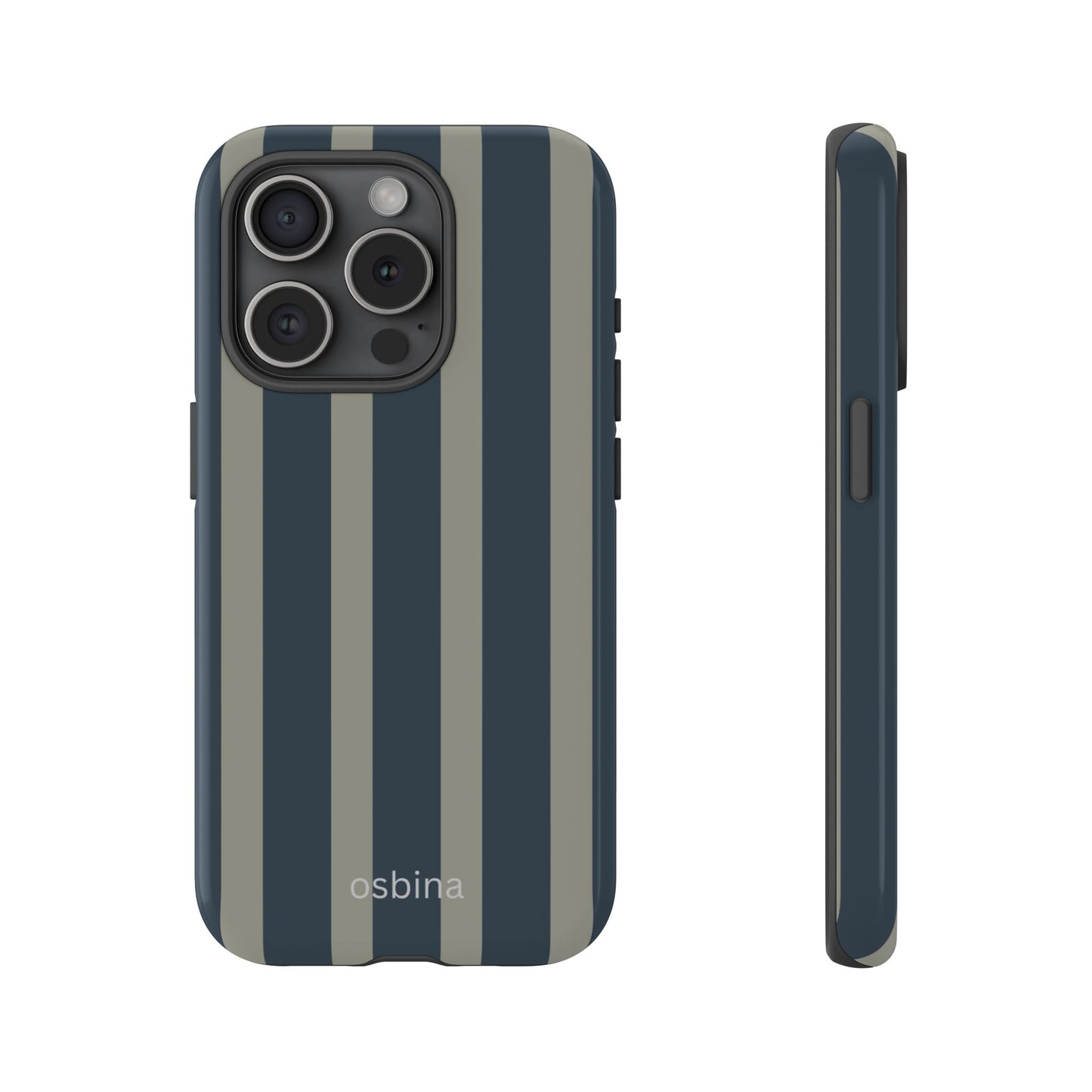 osbina | Grayhaven Navy & Gray Sophisticated Phone Case | Modern Muse Collection