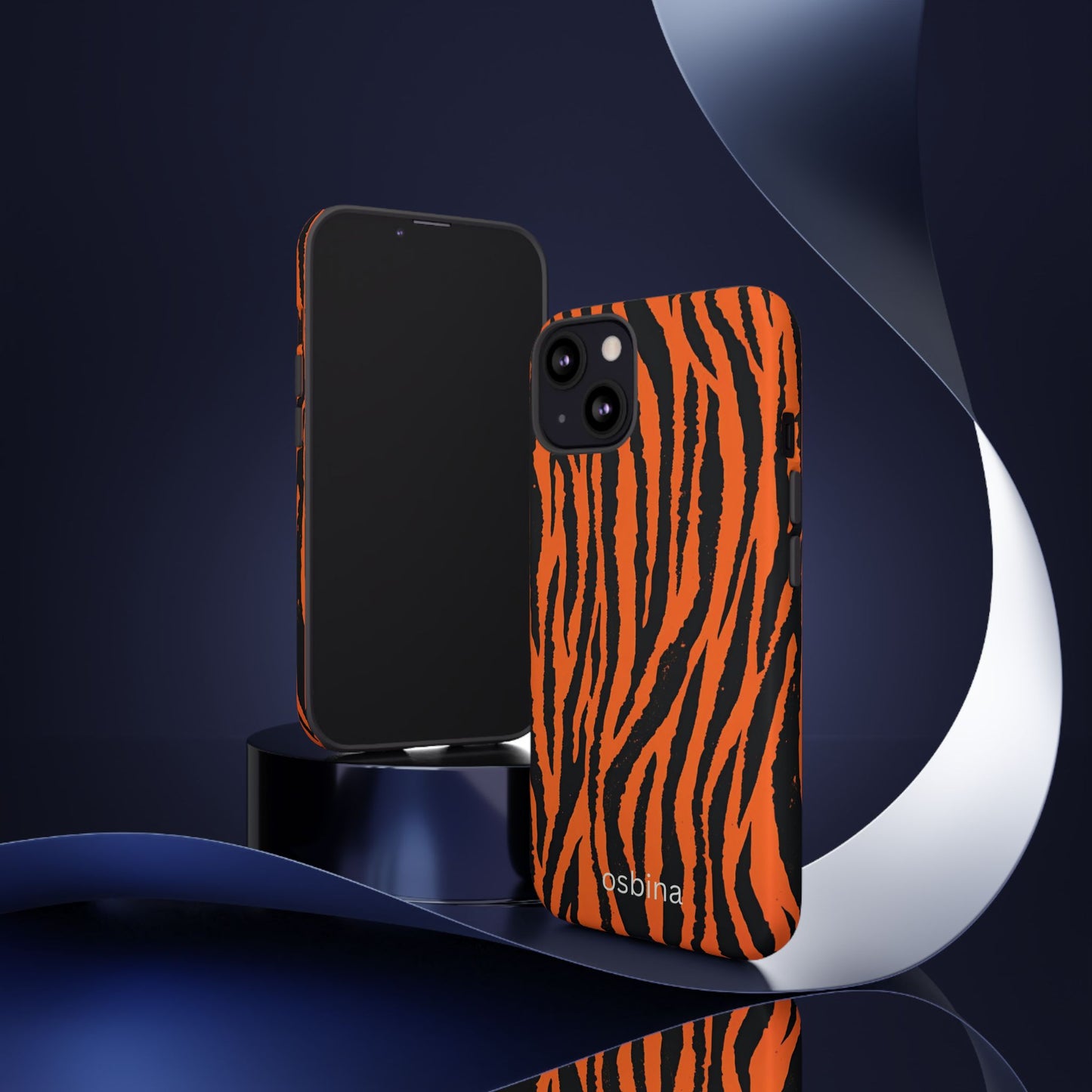 osbina | Tiger, But Make It Chic — The Bengal Stripe Case in Orange + Black | The Season Collective