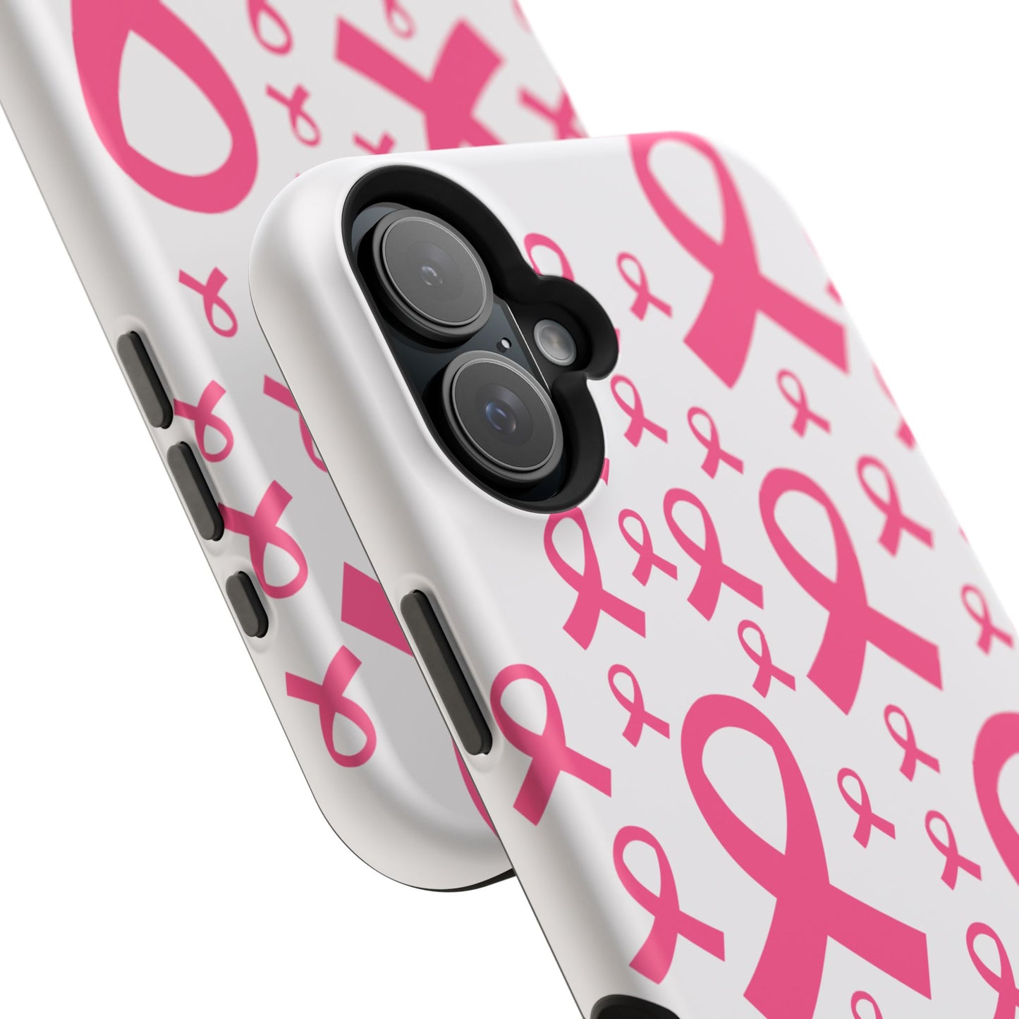 osbina | MagSafe compatible for iPhone | Limited Edition Strength in Ribbons Case in Light Pink + Soft Pink + Hot Pink | The Pink October Collection | Inspired By