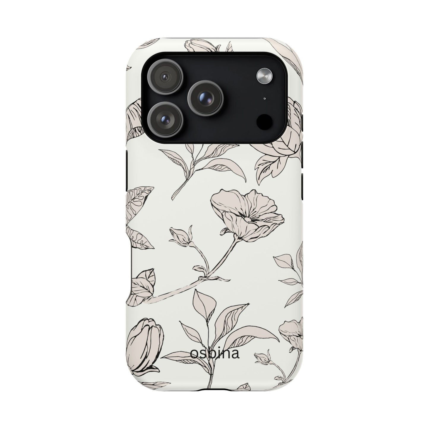 osbina | MagSafe compatible for iPhone | Silhouette Bloom Phone Case | Modern Muse Collection