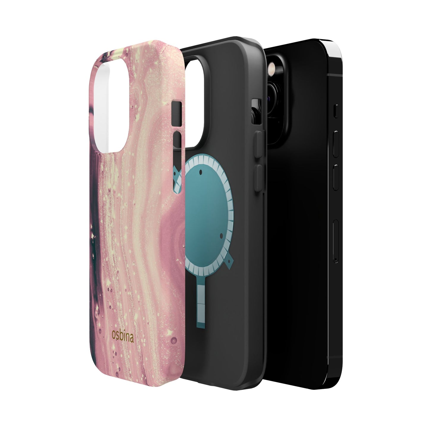 osbina | MagSafe compatible for iPhone | The Amethyst Glow Phone Case | Modern Muse Collection