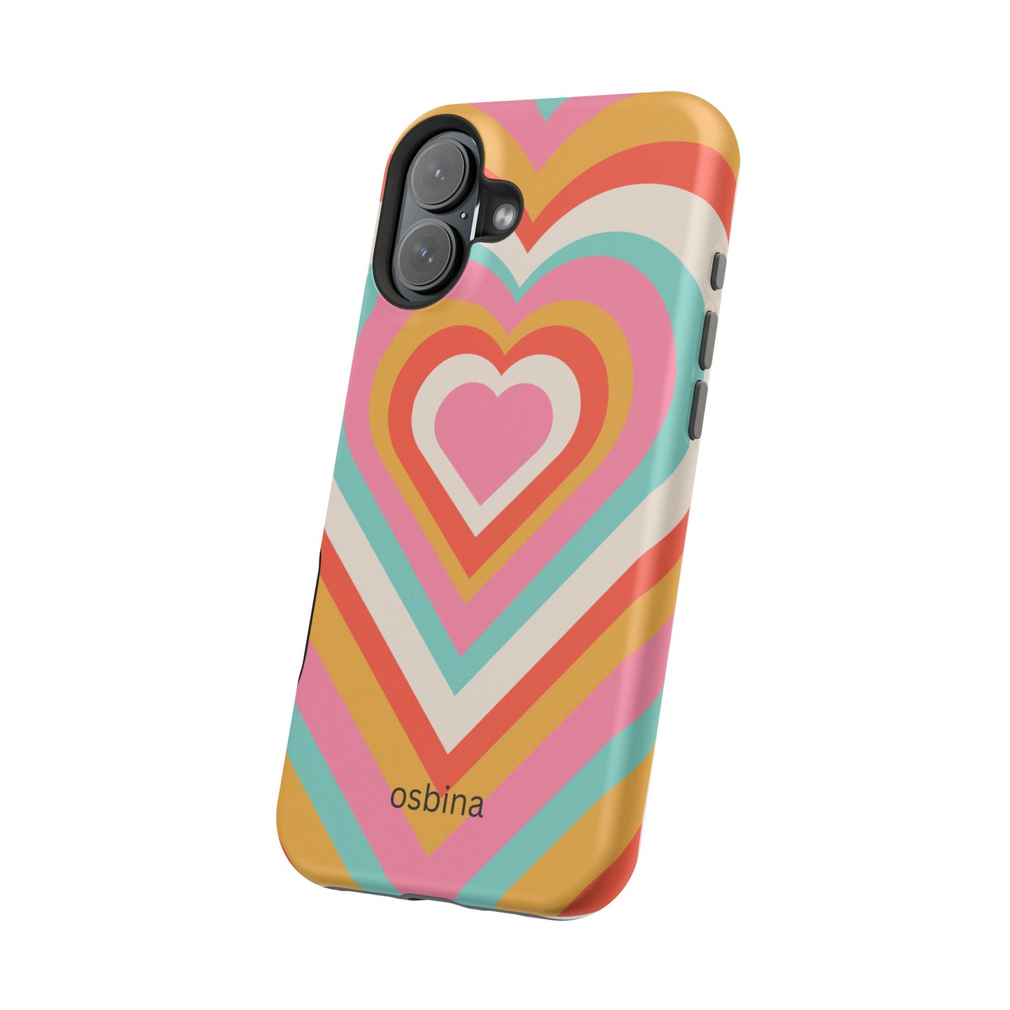 osbina | MagSafe compatible for iPhone | Heart Nouveau Phone Case | Modern Muse Collection