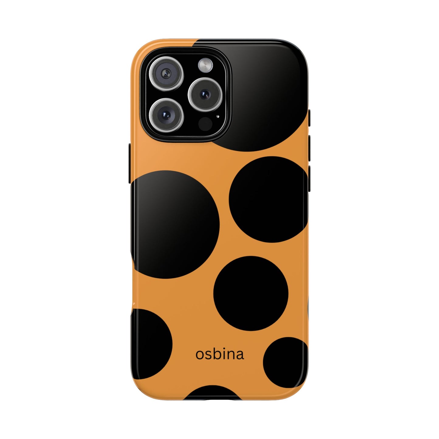 osbina | The Bubble Statement Case in Orange + Black | The Season Collective