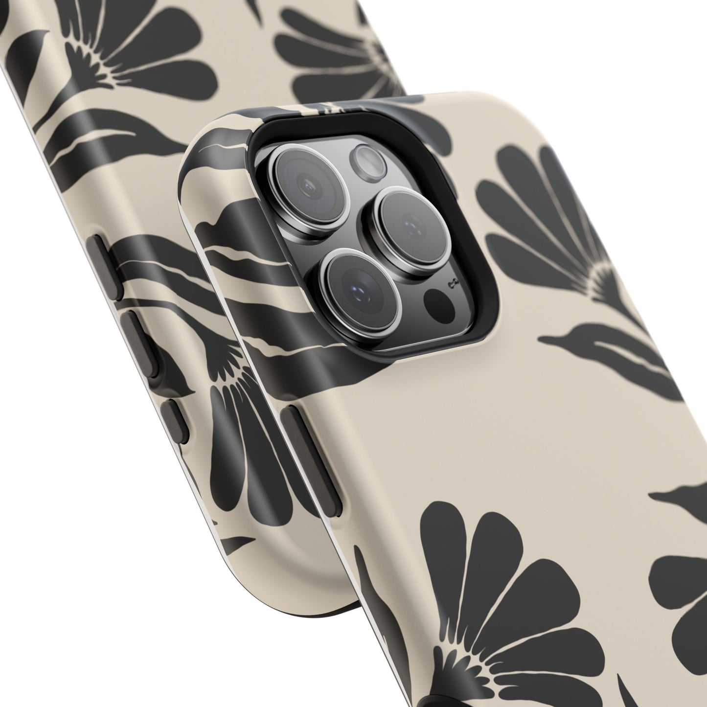osbina | MagSafe compatible for iPhone | Obsidian Bloom Flower Phone Case | Modern Muse Collection