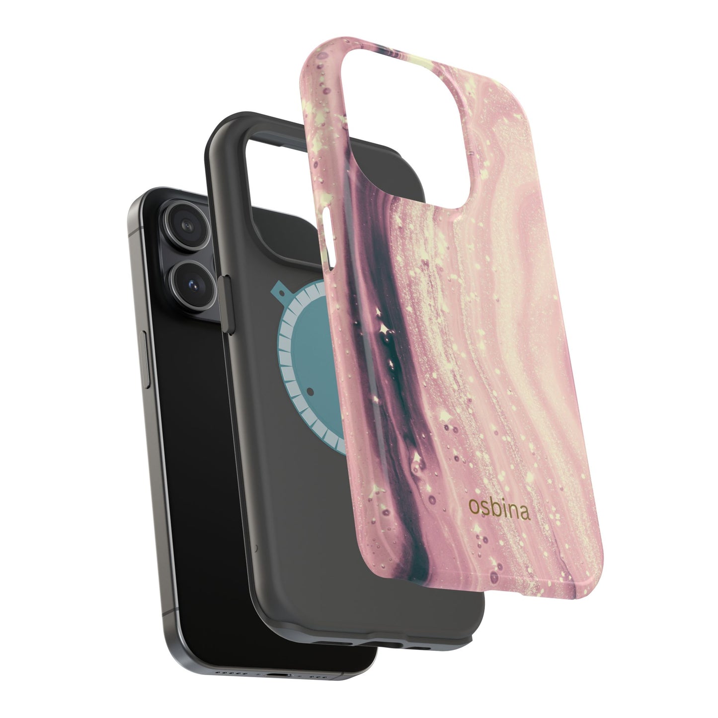 osbina | MagSafe compatible for iPhone | The Amethyst Glow Phone Case | Modern Muse Collection