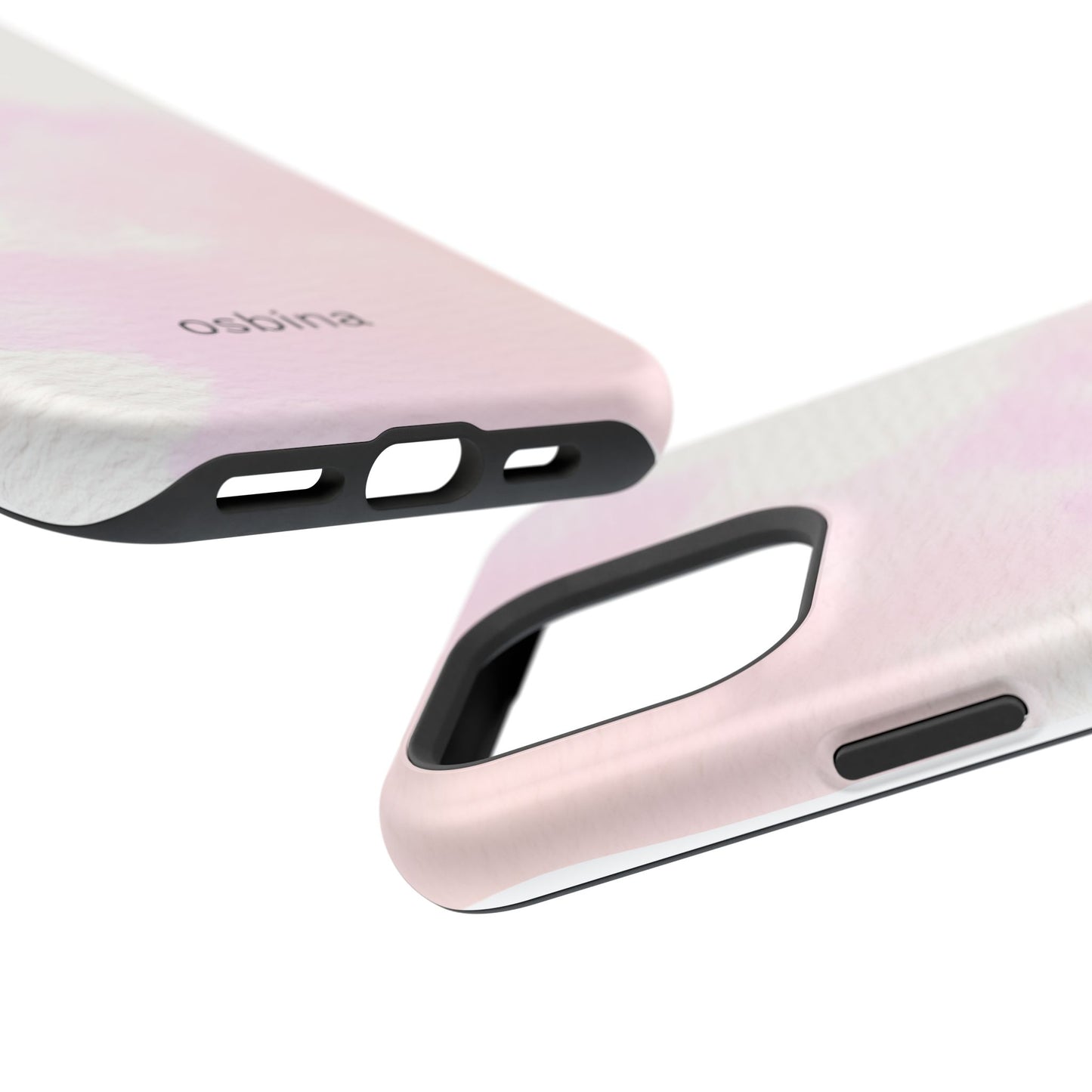 osbina | MagSafe compatible for iPhone | Pink Cotton Cloud Phone Case | Modern Muse Collection