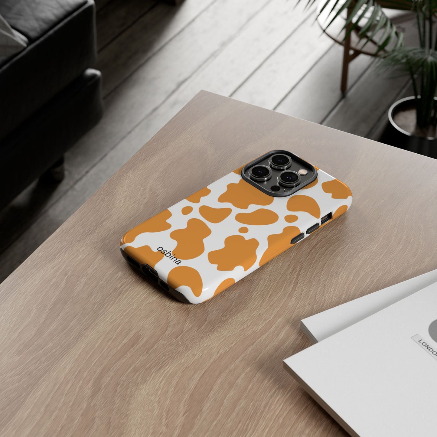 osbina | Holy Cow, It’s Chic — The Orange Cow Print Case | The Season Collective