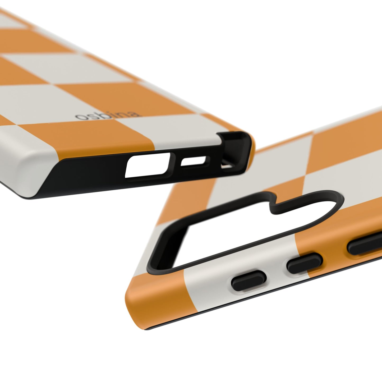 osbina | Check You Out — The Orange + White Check Case | The Season Collective
