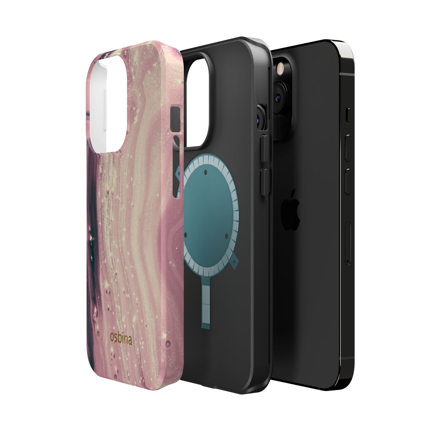 osbina | MagSafe compatible for iPhone | The Amethyst Glow Phone Case | Modern Muse Collection