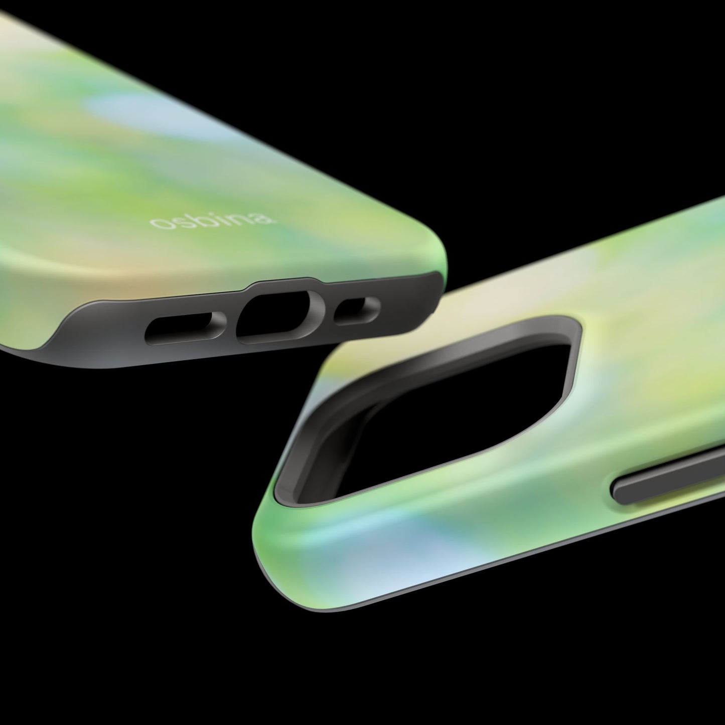 osbina | MagSafe compatible for iPhone | The Veridian Orbs Phone Case | Color Edit Collection