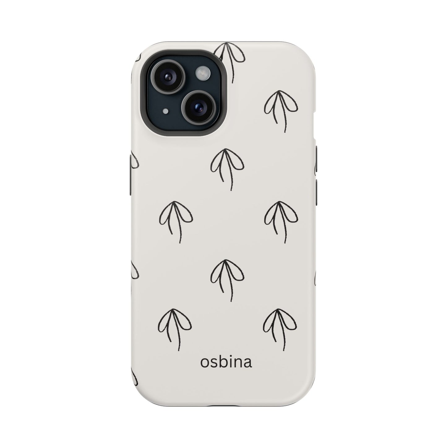 osbina | MagSafe compatible for iPhone | Linéa Flora Minimalistic Flower Phone Case | Modern Muse Collection