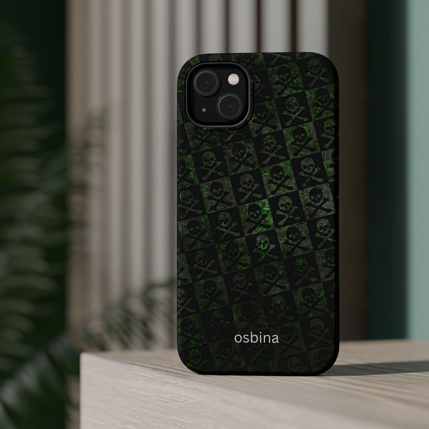 osbina | MagSafe compatible for iPhone | Skull & Crossbones Phone Case | Season Collective Collection